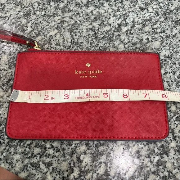 Kate Spade  Red Leather Wristlet - Picture 10 of 11